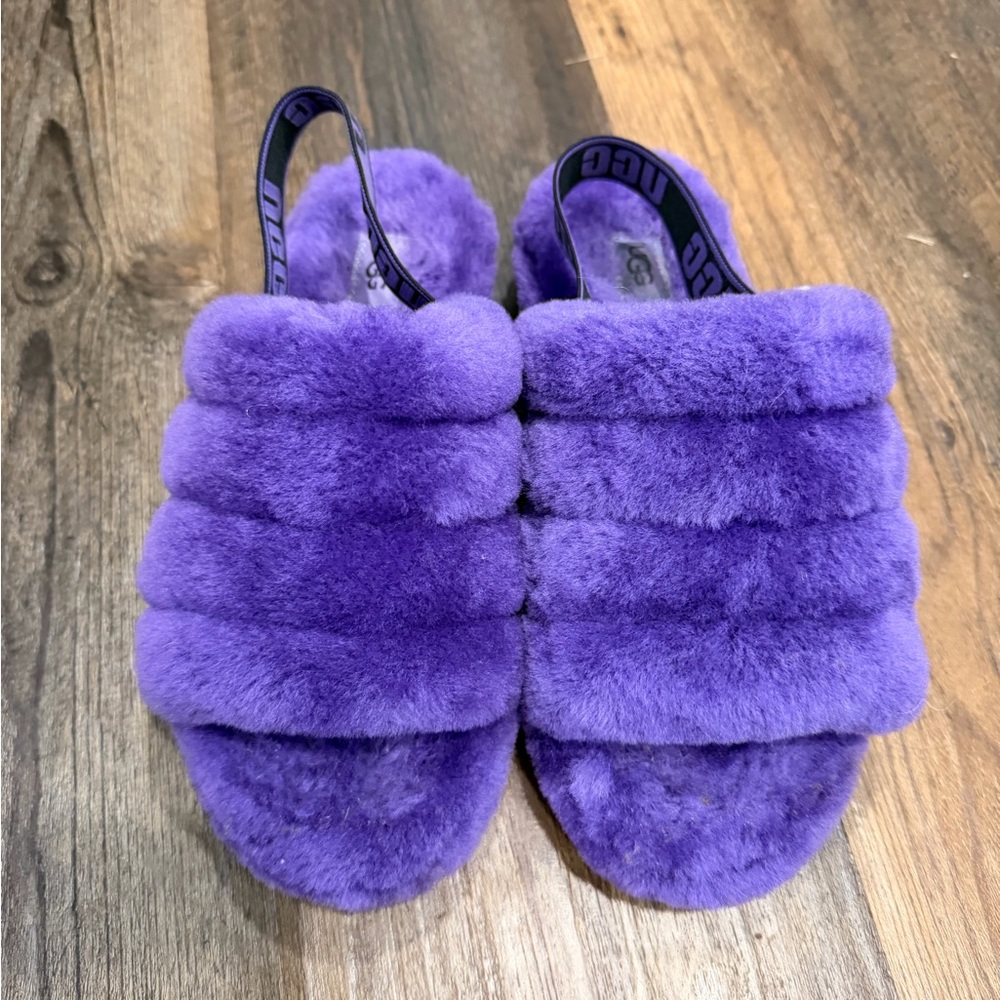 UGG Purple Fuzzy Slippers